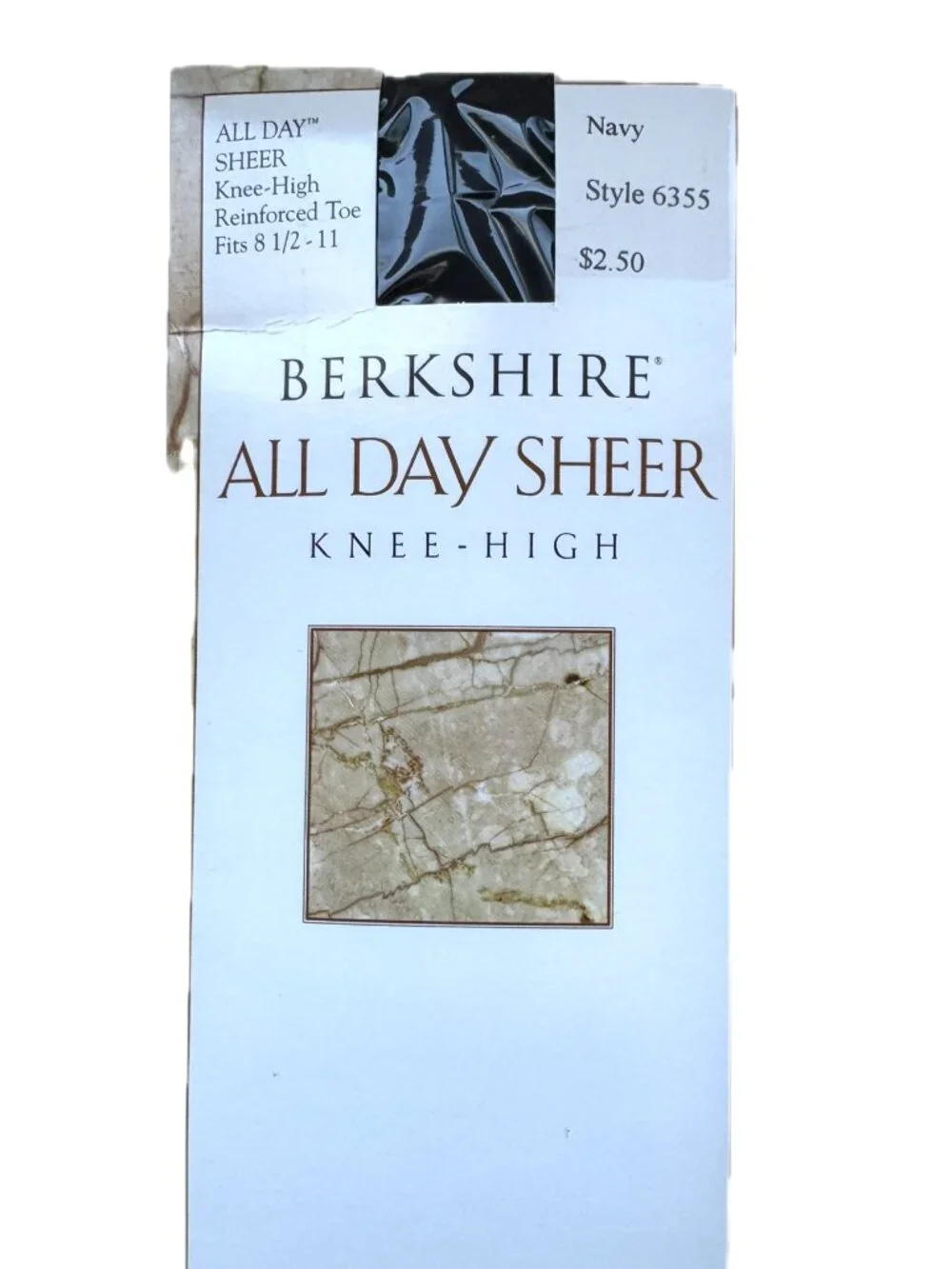 Sheer Knee High Socks Navy Pack of 4 NWT Size 8 1/2 - 11